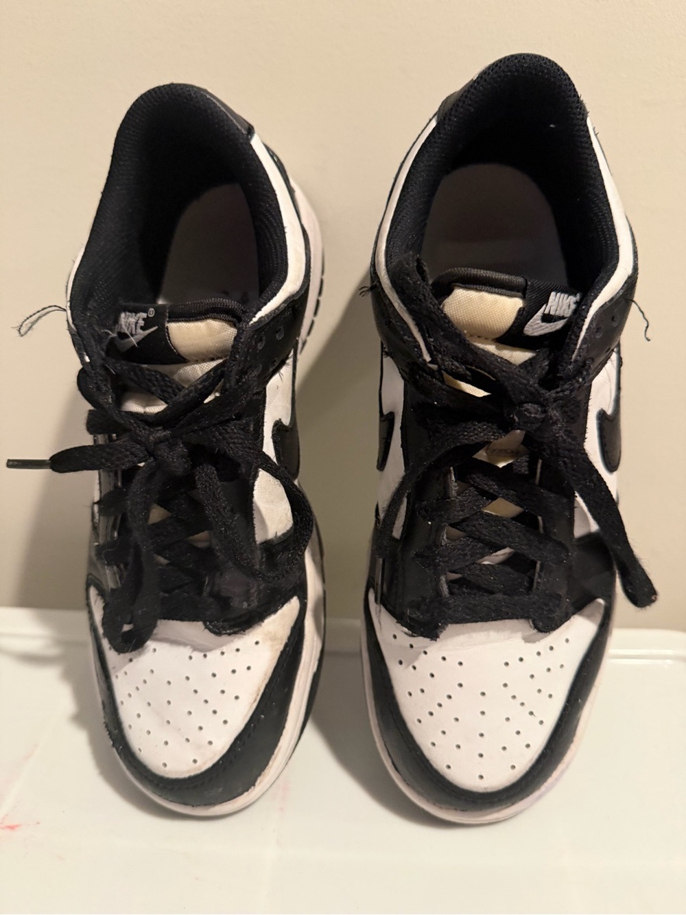 Nike Kids Black and White High-Top Sneakers
